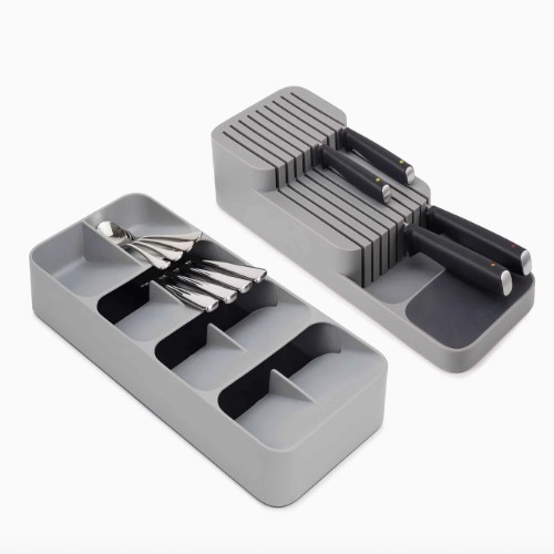 2-piece Grey Drawer Organisation Set
